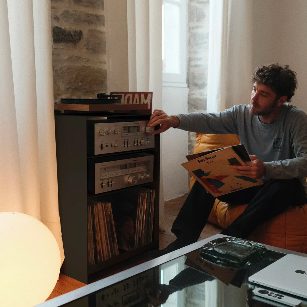LOIA La Console Vinyles Acier - Vinyl Regal