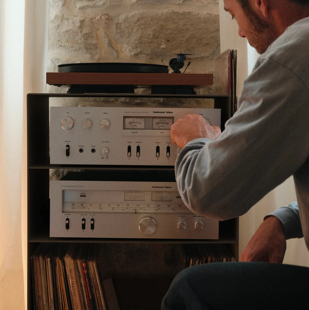 LOIA La Console Vinyles Acier - Vinyl Regal