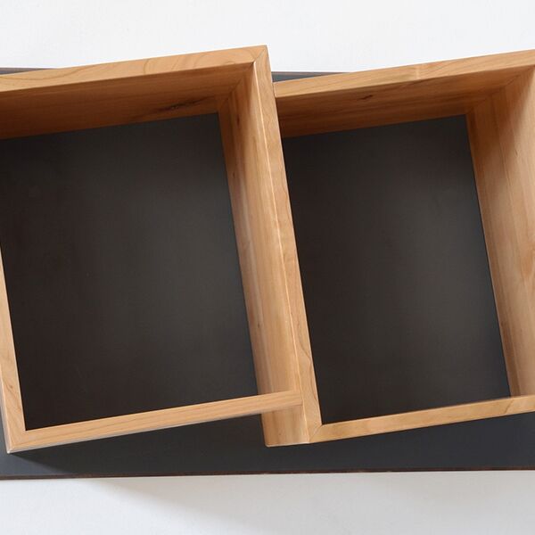 Sinfonic Audio Schallplatten-Wandregal – 2 Fächer
