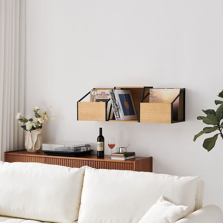 NorStone Vinyl LP Case - Modular Bamboo Record Storage
