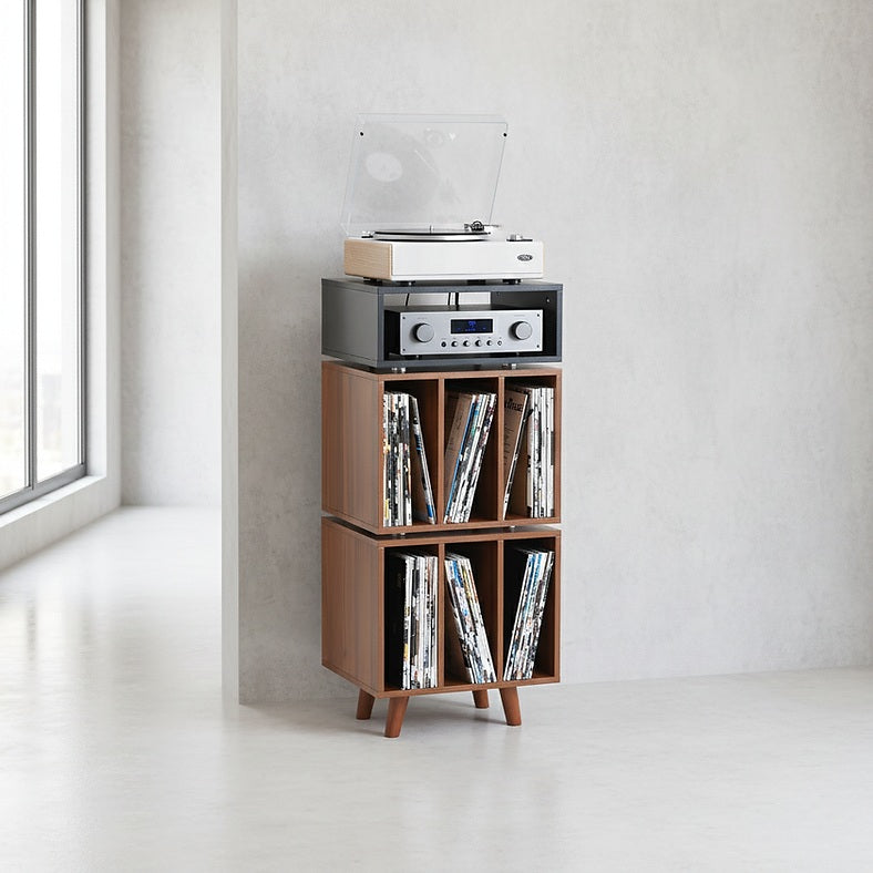 NorStone Stockholm 1100 als complete vinylopstelling met platenspeler, hifi-apparatuur en LP-collectie